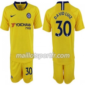 Maillot de Foot Chelsea David Luiz 30 Enfant Extérieur 2018/19
